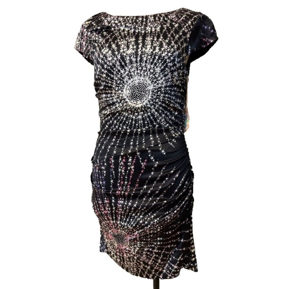 Ali Ro Silk Star Colorburst Dress Size 4